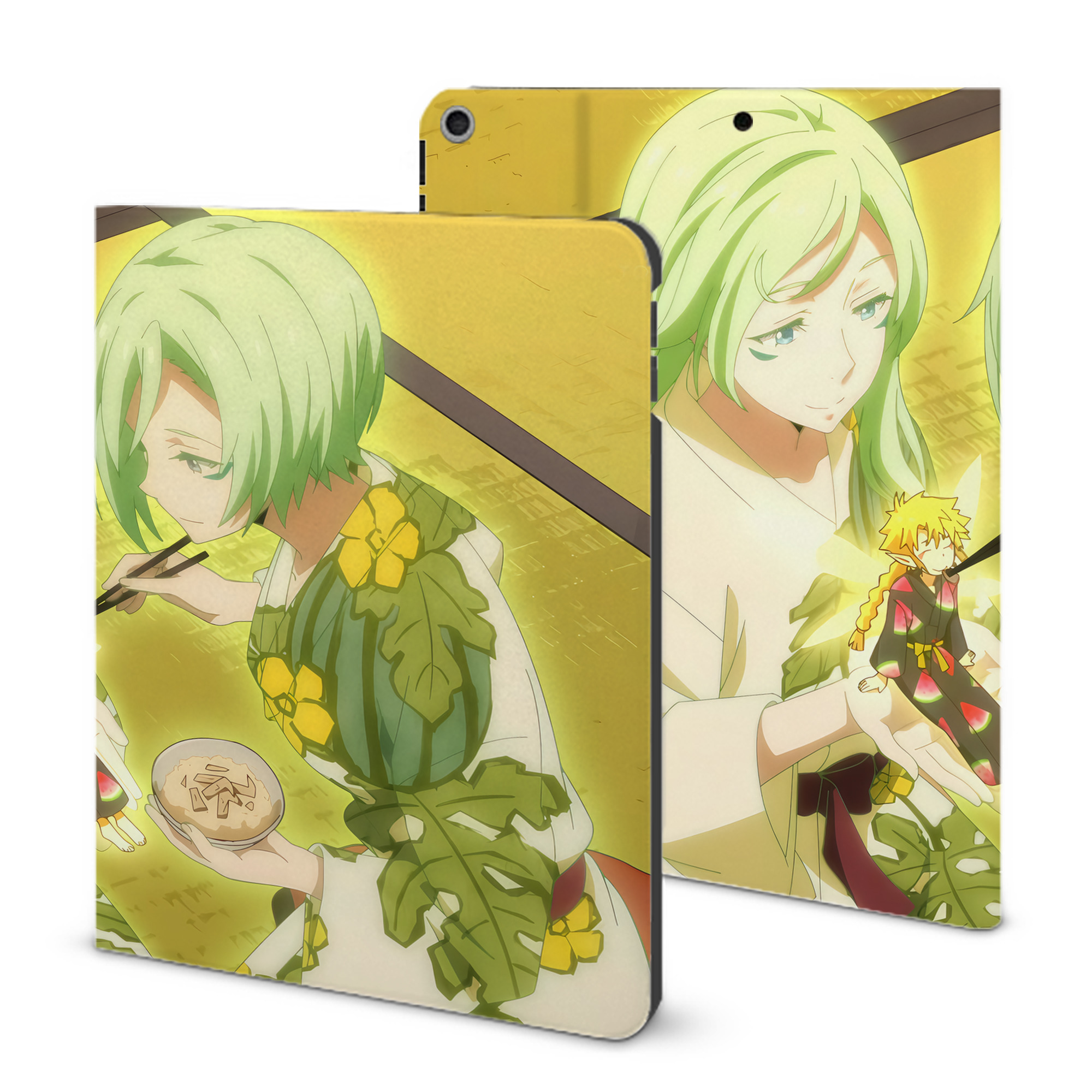 （画像用） 転スラ Regarding Reincarnated to Slime IPad ケース ブック型 PUレザー TPU 耐衝撃 軽量 薄型 ペン収納なし 全面保護 IPad 各モデル対応